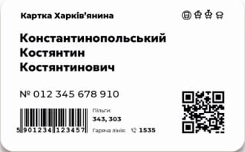 Картка харків'янина (стандартна), Харківський метрополітен